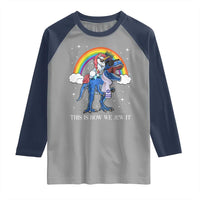 Funny Hanukkah Raglan Shirt Jewnicorn This Is How We Jew It - Wonder Print Shop