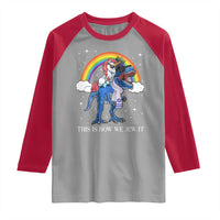 Funny Hanukkah Raglan Shirt Jewnicorn This Is How We Jew It - Wonder Print Shop