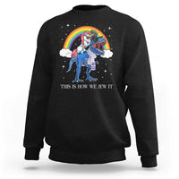 Funny Hanukkah Sweatshirt Jewnicorn This Is How We Jew It - Wonder Print Shop