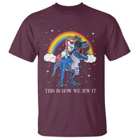 Funny Hanukkah T Shirt Jewnicorn This Is How We Jew It - Wonder Print Shop