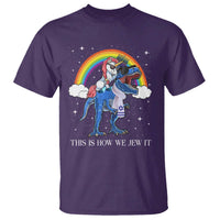 Funny Hanukkah T Shirt Jewnicorn This Is How We Jew It - Wonder Print Shop