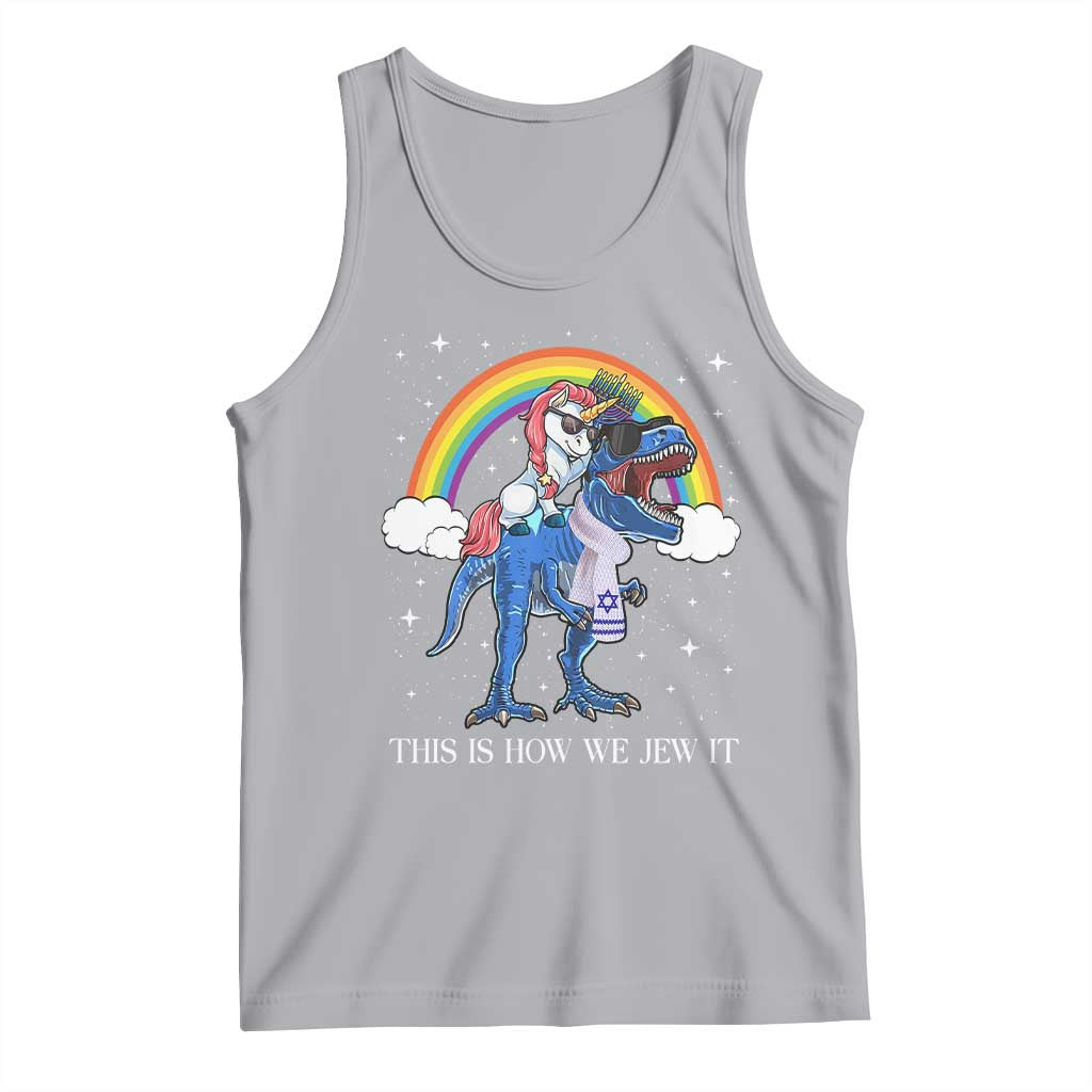 Funny Hanukkah Tank Top Jewnicorn This Is How We Jew It - Wonder Print Shop