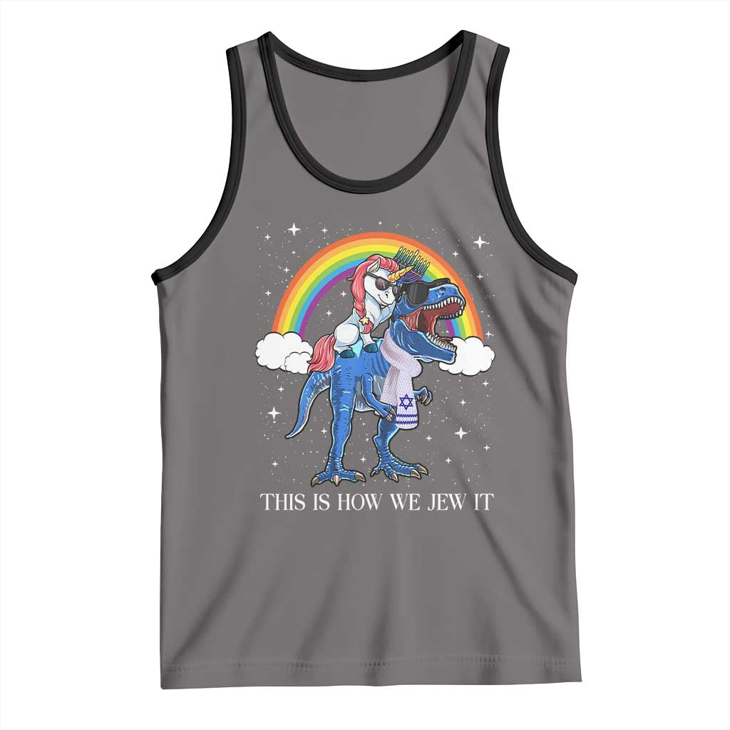 Funny Hanukkah Tank Top Jewnicorn This Is How We Jew It - Wonder Print Shop