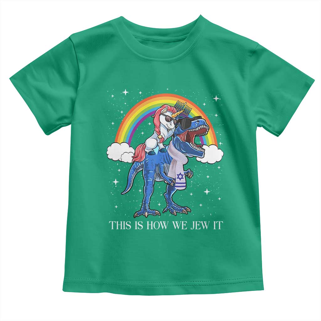 Funny Hanukkah Toddler T Shirt Jewnicorn This Is How We Jew It - Wonder Print Shop