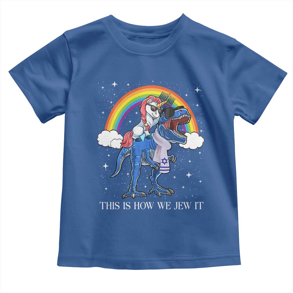 Funny Hanukkah Toddler T Shirt Jewnicorn This Is How We Jew It - Wonder Print Shop