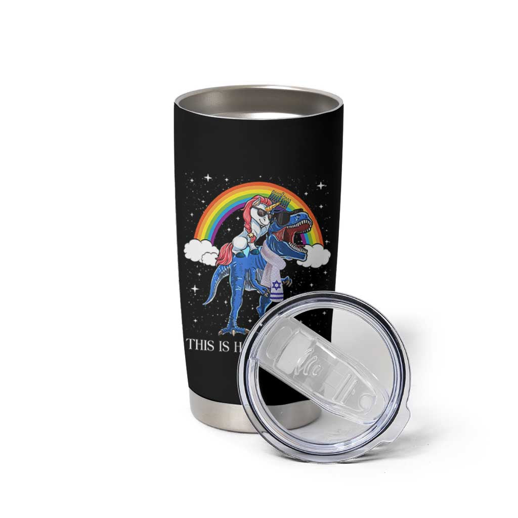 Funny Hanukkah Tumbler Cup Jewnicorn This Is How We Jew It - Wonder Print Shop
