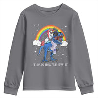 Funny Hanukkah Youth Sweatshirt Jewnicorn This Is How We Jew It - Wonder Print Shop