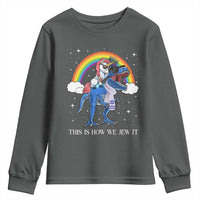 Funny Hanukkah Youth Sweatshirt Jewnicorn This Is How We Jew It - Wonder Print Shop