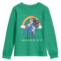 Funny Hanukkah Youth Sweatshirt Jewnicorn This Is How We Jew It - Wonder Print Shop