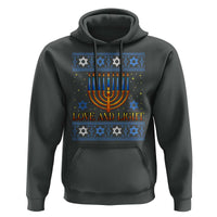 Ugly Hanukkah Hoodie Love and Light Jew Menorah Jewish Chanukah - Wonder Print Shop
