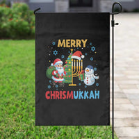 Merry Chrismukkah Garden Flag Happy Christmas Hanukkah Jewish Santa Snowman - Wonder Print Shop