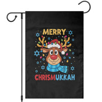 Merry Chrismukkah Garden Flag Jewish Happy Christmas Hanukkah Reindeer Menorah - Wonder Print Shop