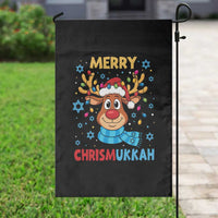 Merry Chrismukkah Garden Flag Jewish Happy Christmas Hanukkah Reindeer Menorah - Wonder Print Shop
