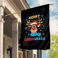 Merry Chrismukkah Garden Flag Jewish Happy Christmas Hanukkah Reindeer Menorah - Wonder Print Shop