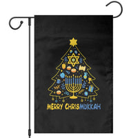 Merry Chrismukkah Garden Flag Jewish Happy Hanukkah Christmas Tree - Wonder Print Shop