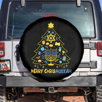 Merry Chrismukkah Spare Tire Cover Jewish Happy Hanukkah Christmas Tree - Wonder Print Shop