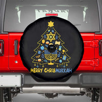 Merry Chrismukkah Spare Tire Cover Jewish Happy Hanukkah Christmas Tree - Wonder Print Shop