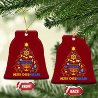 Merry Chrismukkah Ceramic Ornament Jewish Happy Hanukkah Christmas Tree - Wonder Print Shop