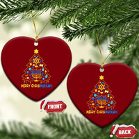 Merry Chrismukkah Ceramic Ornament Jewish Happy Hanukkah Christmas Tree - Wonder Print Shop