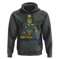 Merry Chrismukkah Hoodie Jewish Happy Hanukkah Christmas Tree - Wonder Print Shop