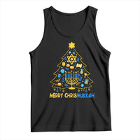 Merry Chrismukkah Tank Top Jewish Happy Hanukkah Christmas Tree - Wonder Print Shop