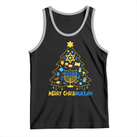 Merry Chrismukkah Tank Top Jewish Happy Hanukkah Christmas Tree - Wonder Print Shop