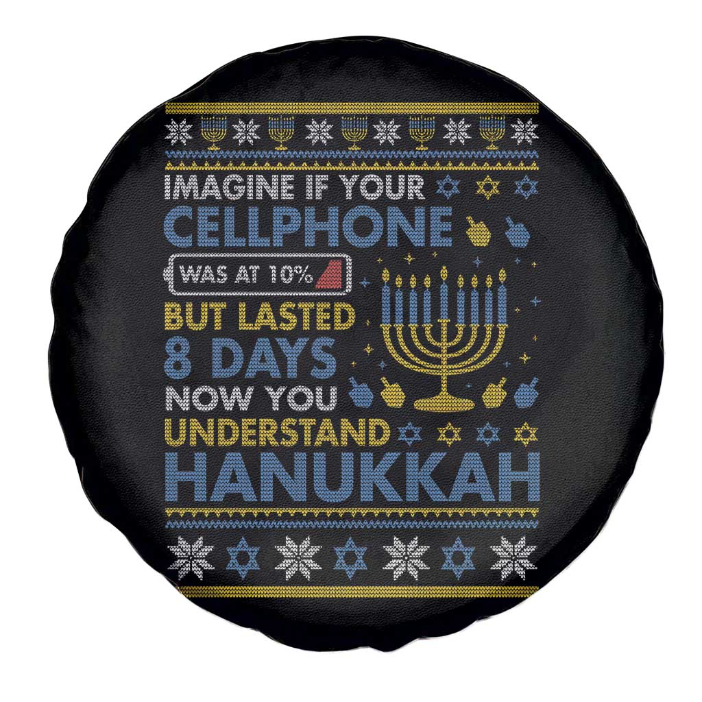Funny Ugly Hanukkah Spare Tire Cover Imagine Your Cellphone Chanukah Jewish - Wonder Print Shop