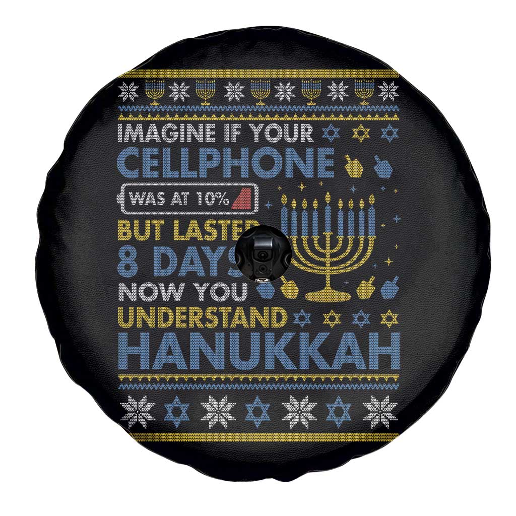 Funny Ugly Hanukkah Spare Tire Cover Imagine Your Cellphone Chanukah Jewish - Wonder Print Shop