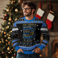 Funny Ugly Hanukkah Hanukkah Ugly Sweater Imagine Your Cellphone Chanukah Jewish - Wonder Print Shop