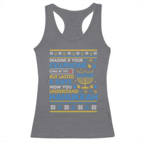 Funny Ugly Hanukkah Racerback Tank Top Imagine Your Cellphone Chanukah Jewish - Wonder Print Shop