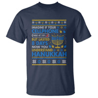 Funny Ugly Hanukkah T Shirt Imagine Your Cellphone Chanukah Jewish - Wonder Print Shop