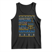 Funny Ugly Hanukkah Tank Top Imagine Your Cellphone Chanukah Jewish - Wonder Print Shop