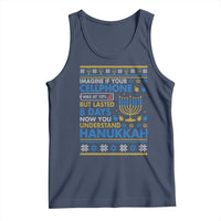 Funny Ugly Hanukkah Tank Top Imagine Your Cellphone Chanukah Jewish - Wonder Print Shop