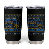Funny Ugly Hanukkah Tumbler Cup Imagine Your Cellphone Chanukah Jewish - Wonder Print Shop