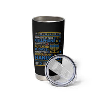 Funny Ugly Hanukkah Tumbler Cup Imagine Your Cellphone Chanukah Jewish - Wonder Print Shop