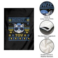 Cat Hanukkah Garden Flag Meowzel Tov Jewish Cat Owner Ugly Chanukah - Wonder Print Shop