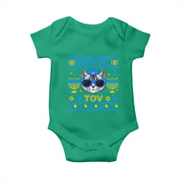 Cat Hanukkah Baby Onesie Meowzel Tov Jewish Cat Owner Ugly Chanukah - Wonder Print Shop