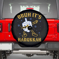 Bruh Hanukkah Spare Tire Cover Funny Dabbing Dreidel Love Jewish Chanukah Jew Gift - Wonder Print Shop