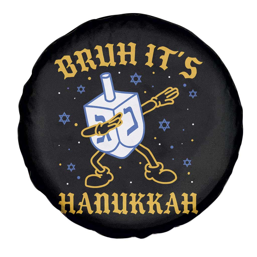 Bruh Hanukkah Spare Tire Cover Funny Dabbing Dreidel Love Jewish Chanukah Jew Gift - Wonder Print Shop
