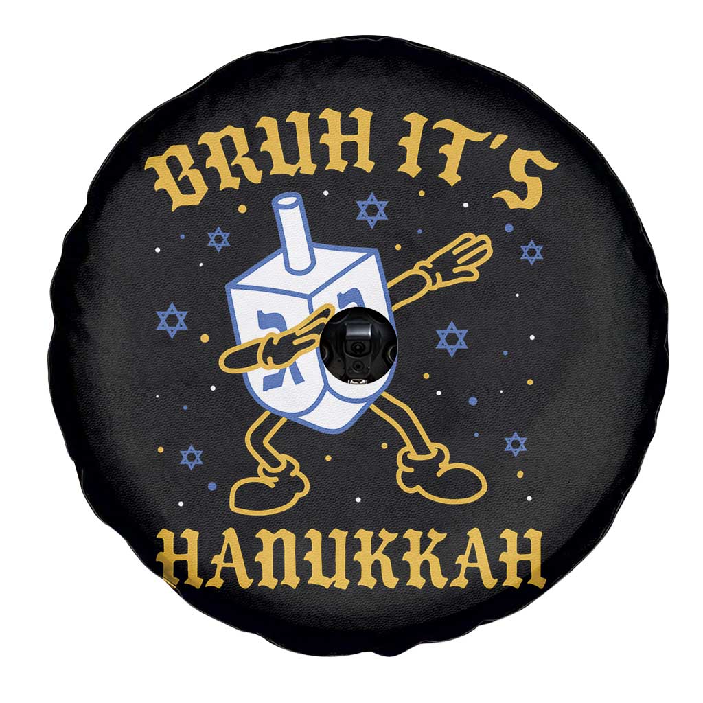 Bruh Hanukkah Spare Tire Cover Funny Dabbing Dreidel Love Jewish Chanukah Jew Gift - Wonder Print Shop