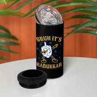 Bruh Hanukkah 4 in 1 Can Cooler Tumbler Funny Dabbing Dreidel Love Jewish Chanukah Jew Gift - Wonder Print Shop