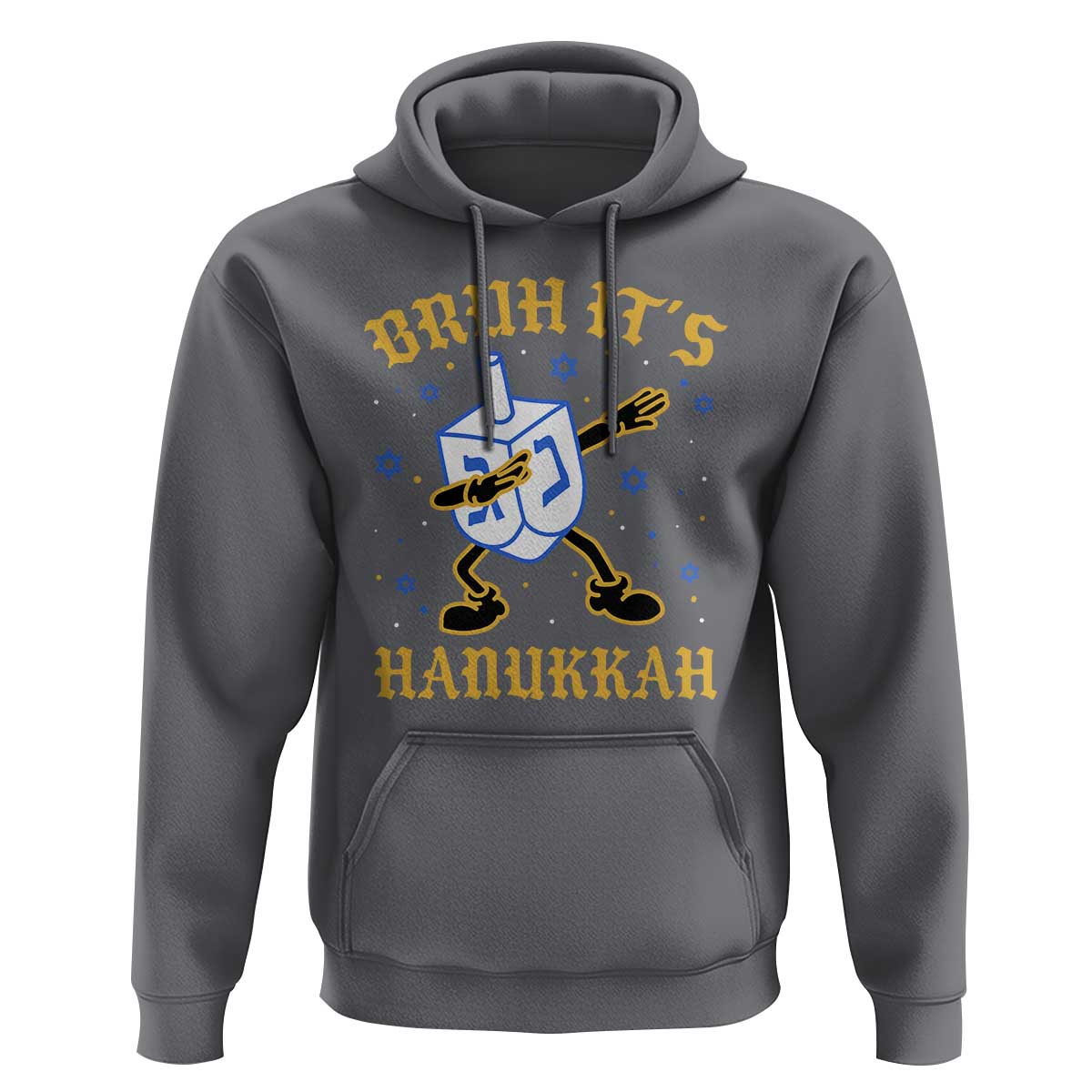Bruh Hanukkah Hoodie Funny Dabbing Dreidel Love Jewish Chanukah Jew Gift - Wonder Print Shop
