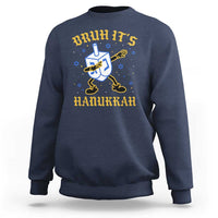 Bruh Hanukkah Sweatshirt Funny Dabbing Dreidel Love Jewish Chanukah Jew Gift - Wonder Print Shop