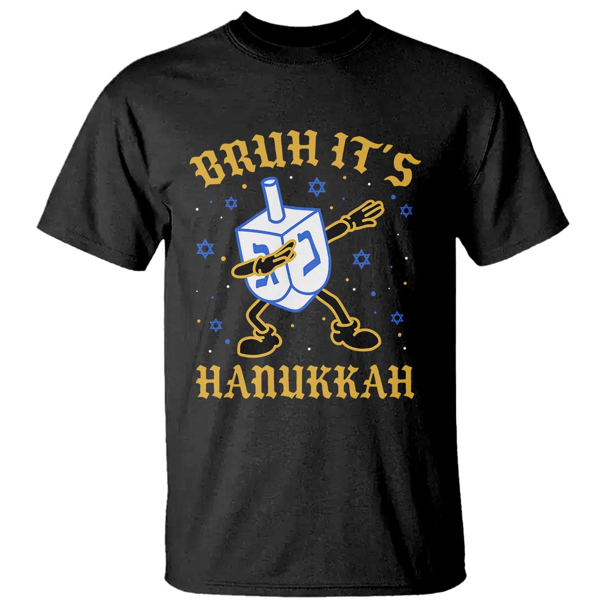 Bruh Hanukkah T Shirt Funny Dabbing Dreidel Love Jewish Chanukah Jew Gift - Wonder Print Shop