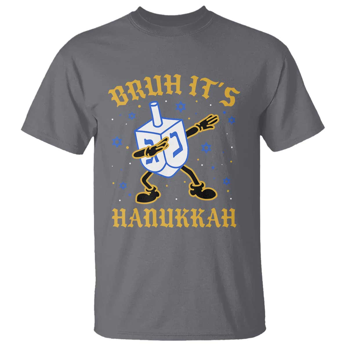 Bruh Hanukkah T Shirt Funny Dabbing Dreidel Love Jewish Chanukah Jew Gift - Wonder Print Shop