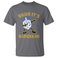 Bruh Hanukkah T Shirt Funny Dabbing Dreidel Love Jewish Chanukah Jew Gift - Wonder Print Shop