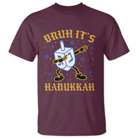 Bruh Hanukkah T Shirt Funny Dabbing Dreidel Love Jewish Chanukah Jew Gift - Wonder Print Shop