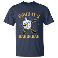Bruh Hanukkah T Shirt Funny Dabbing Dreidel Love Jewish Chanukah Jew Gift - Wonder Print Shop
