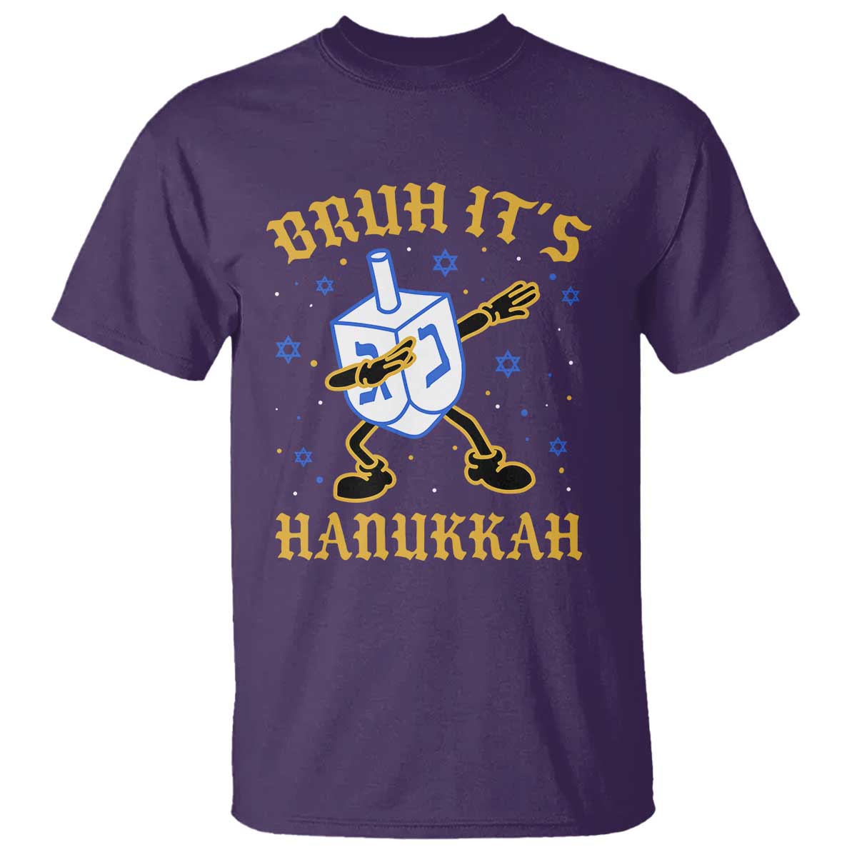 Bruh Hanukkah T Shirt Funny Dabbing Dreidel Love Jewish Chanukah Jew Gift - Wonder Print Shop