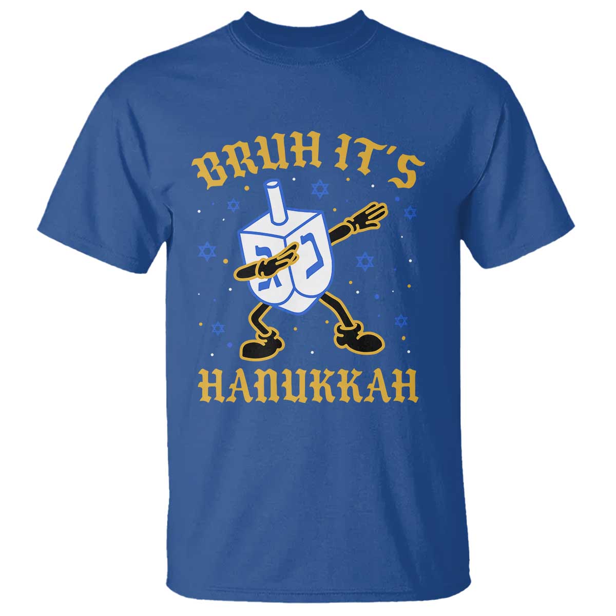 Bruh Hanukkah T Shirt Funny Dabbing Dreidel Love Jewish Chanukah Jew Gift - Wonder Print Shop